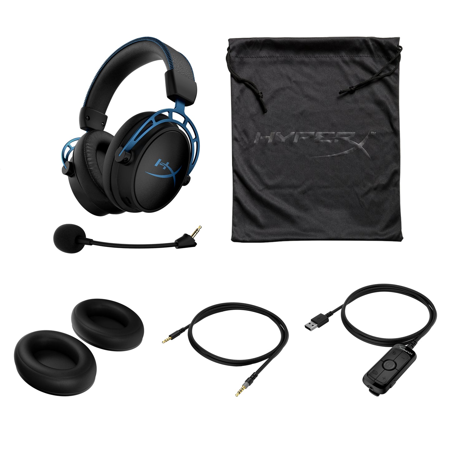 HyperX Cloud Alpha S - Gaming Headset (Black-Blue)