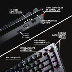 HyperX Alloy Rise 75 Wireless - Gaming Keyboard