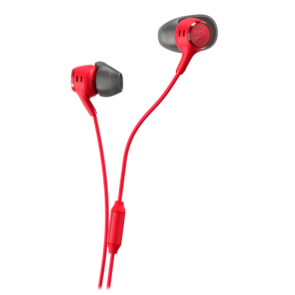 HyperX Cloud Earbuds ゲーミングイヤフォン HyperX Cloud Earbuds, Gaming Headphones With Mic, 3.5mm Jack, Red