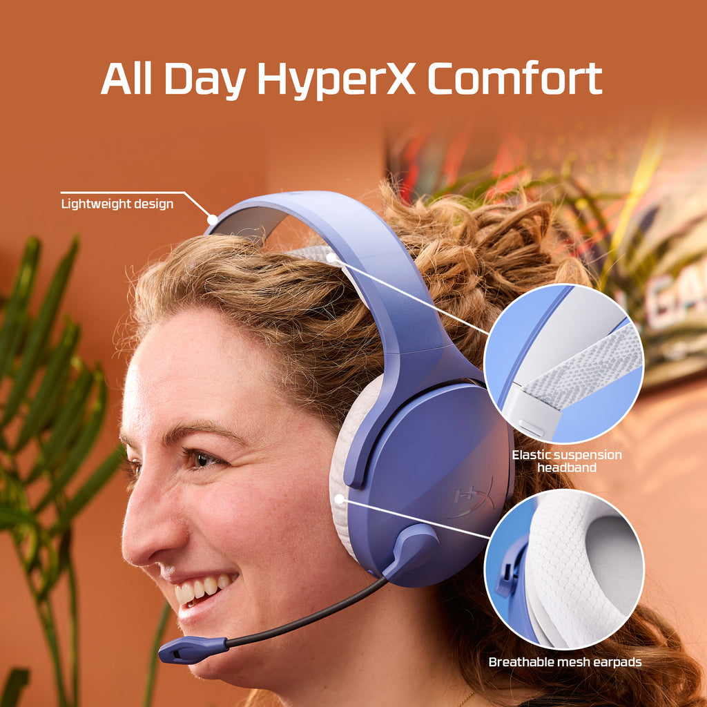 Cloud jet dual wireless gaming headset hyperx row