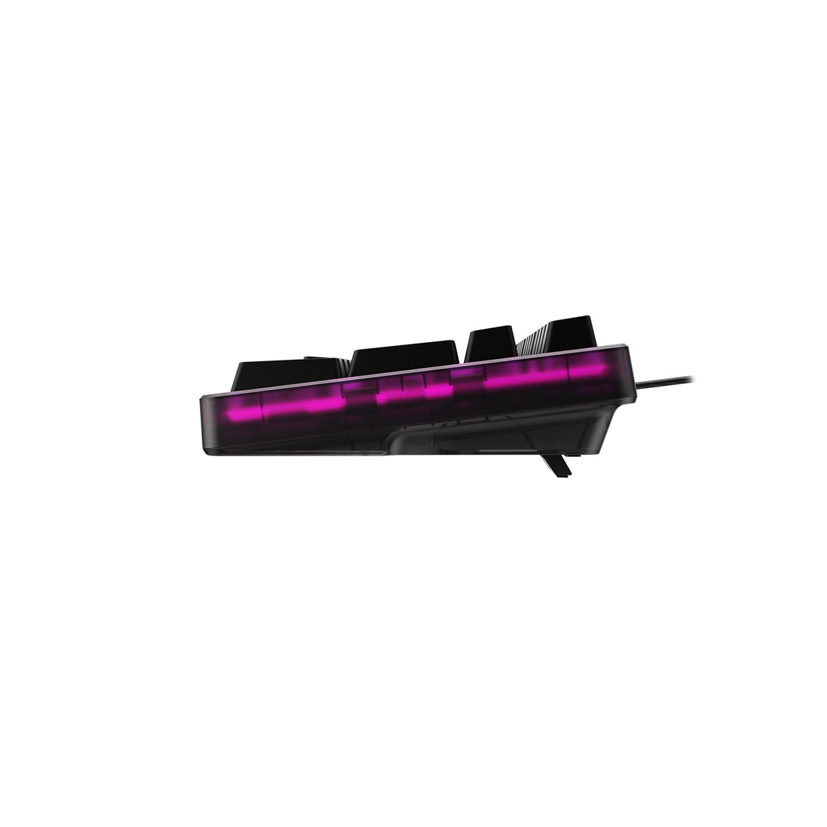 HyperX Origins 2 1800 klavye, yandan görünüm ve açılır ayak
