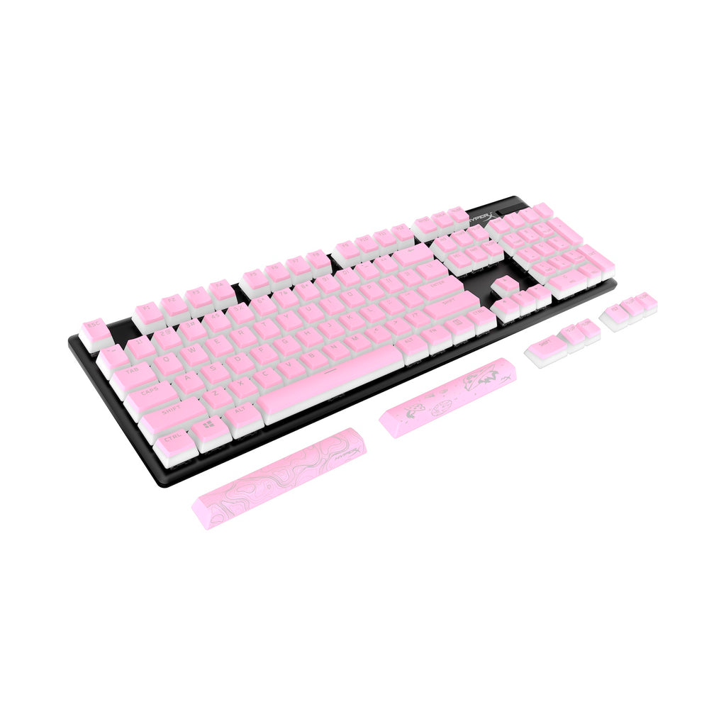 HyperX Pudding Keycaps 2 - Full Key Set - PBT - Pink (US Layout)