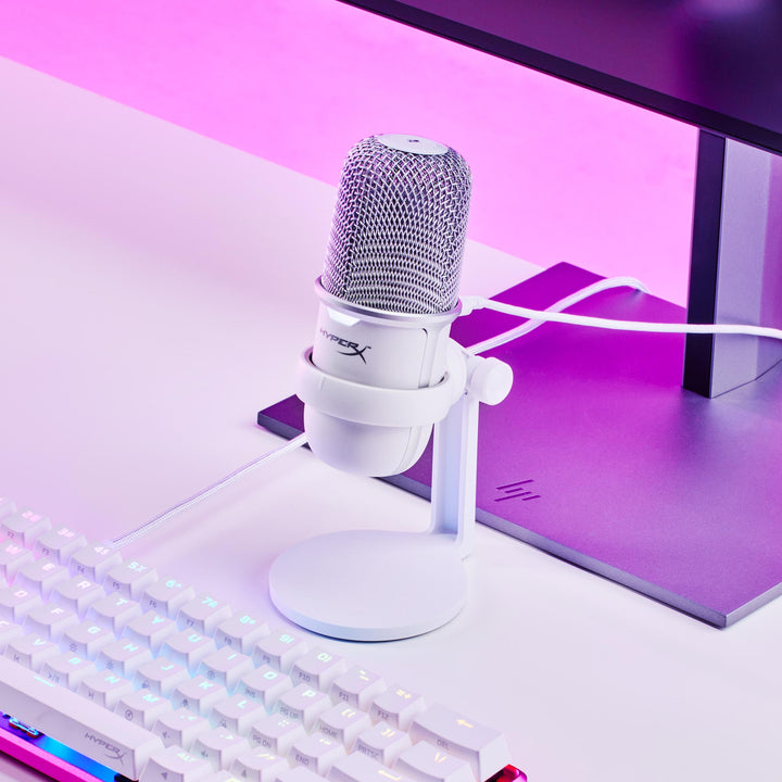 HyperX SoloCast USB Condenser Gaming Microphone Unboxing, Review & Test! -  WHITE 