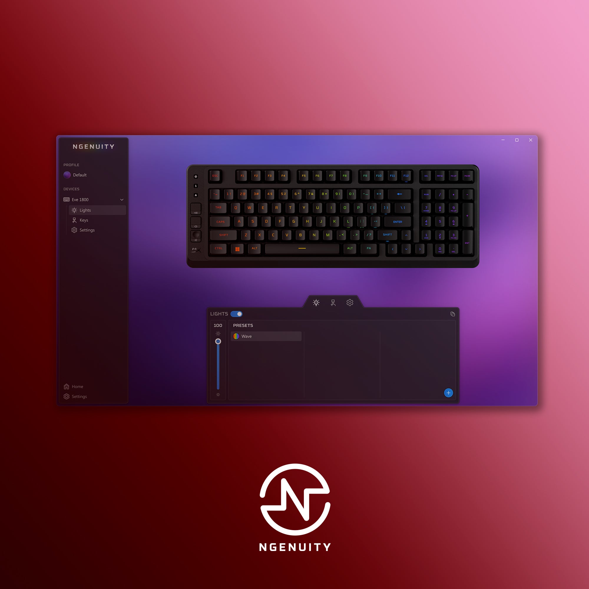 透過 HyperX NGENUITY 軟體自訂