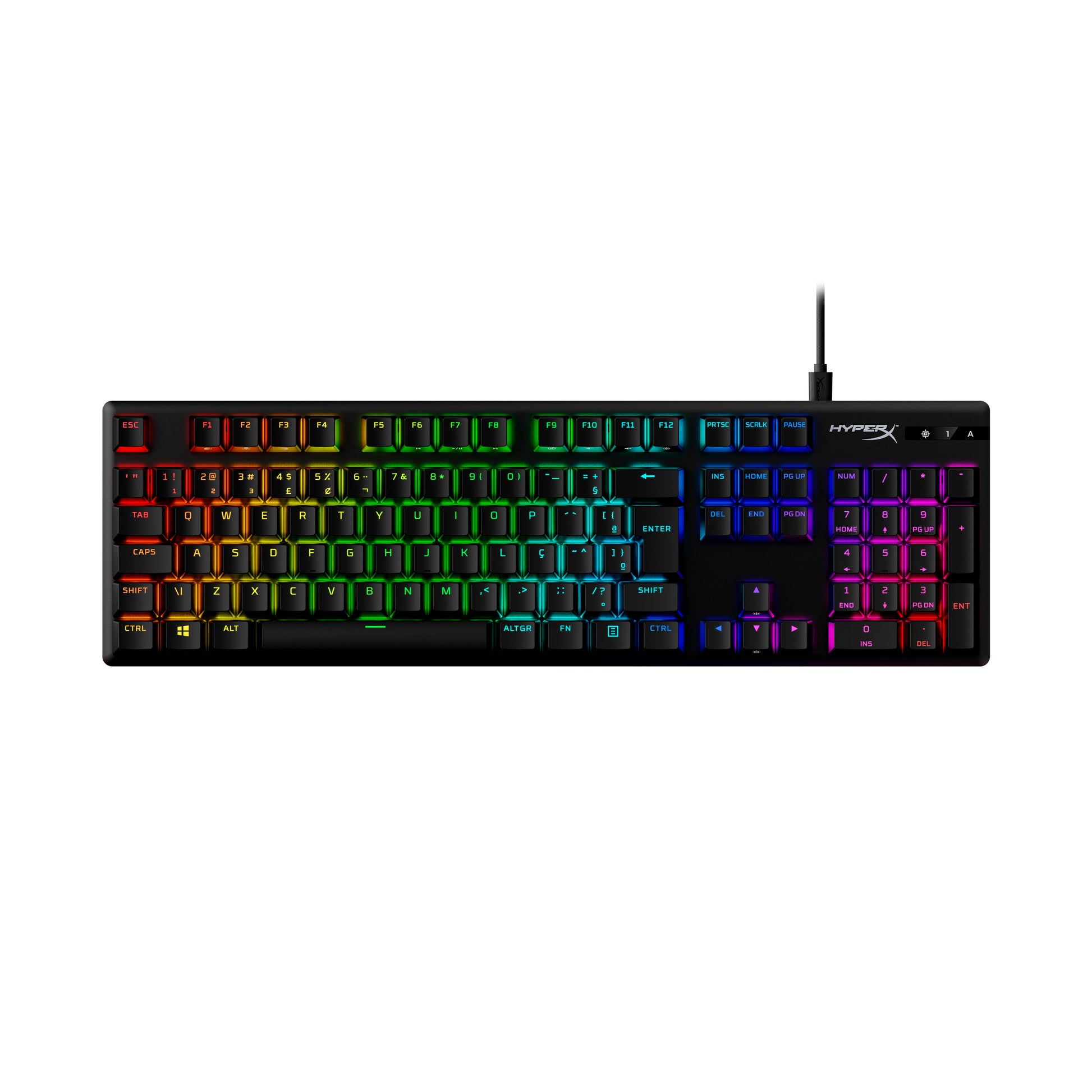 HyperX Alloy Origins PBT HX Aqua - Mechanical Gaming Keyboard