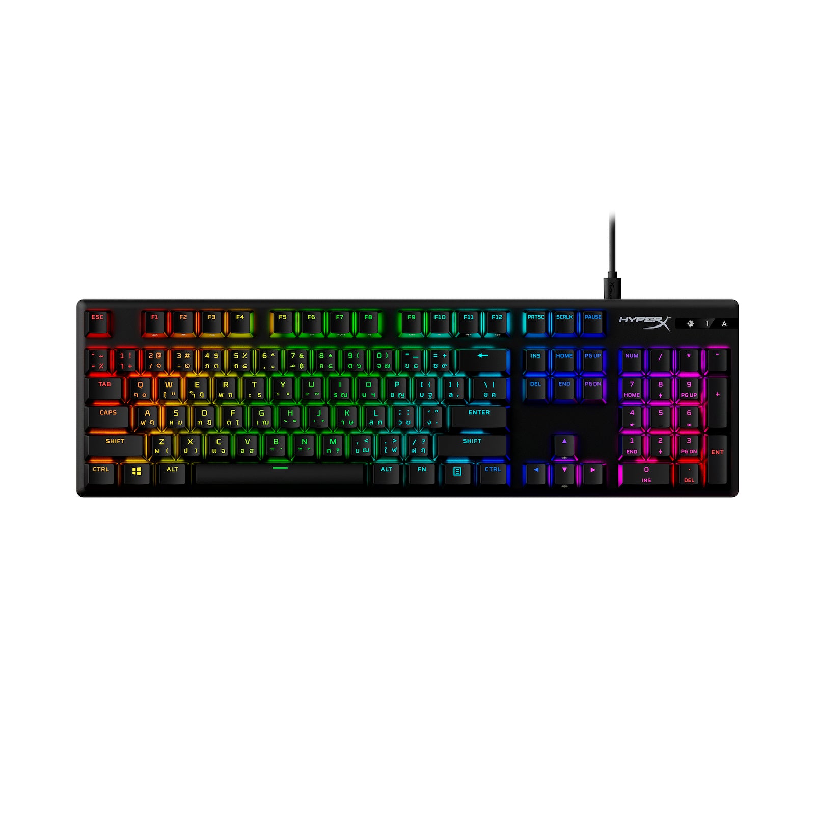 HyperX Alloy Origins PBT HX Aqua - Mechanical Gaming Keyboard