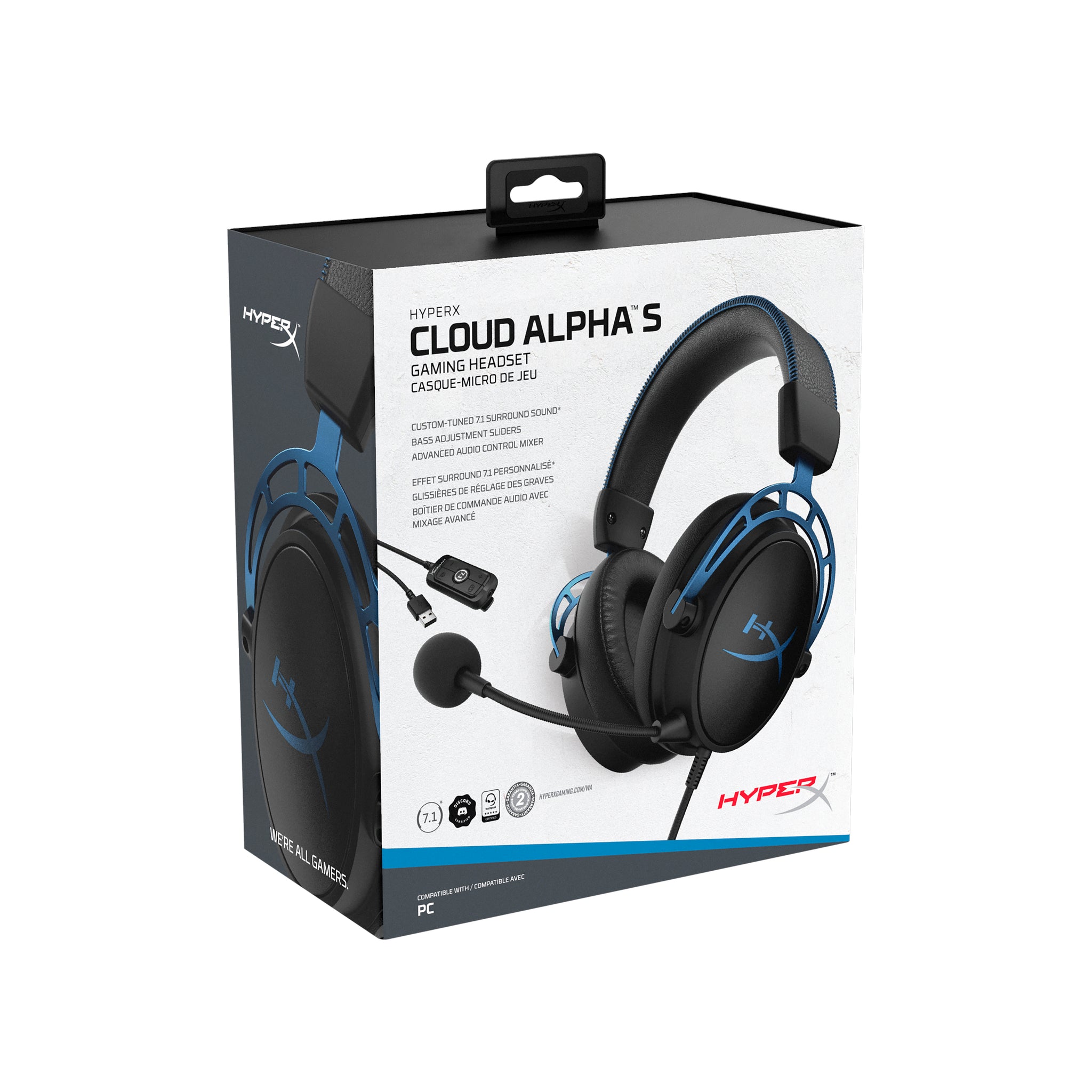 Vertrappen Portiek projector Cloud Alpha S – USB Gaming Headset with 7.1 Surround Sound | HyperX –  HyperX ROW
