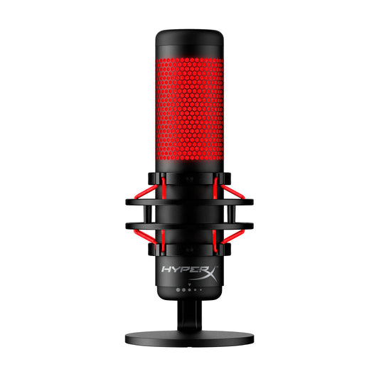 HyperX QuadCast - USB Microphone (Black-Red) - Red Lighting